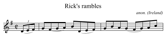 Rick's rambles - staff notation