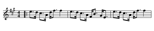 Riddrie - staff notation