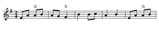 Ridée : La violette - staff notation
