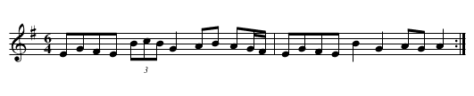 Rid&eacute;e - staff notation