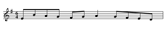 Rid&eacute;e - staff notation