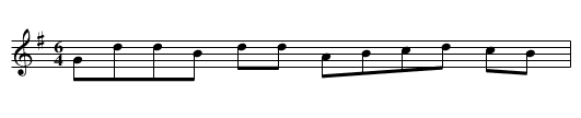 Rid&eacute;e - staff notation
