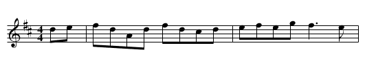 Rider's Hornpipe - staff notation