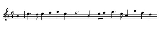 Rigadoon 1 - staff notation