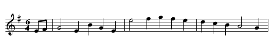 Rigadoon. JaW.077 - staff notation