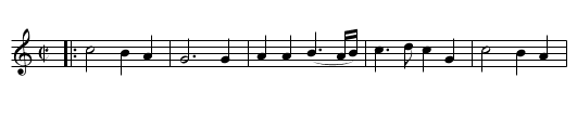Rigadoon - staff notation