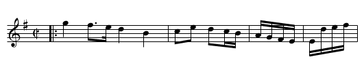 Rigadoon - staff notation