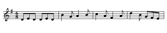 Rig-a-jig (-jig) - staff notation
