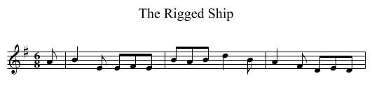 Rigged Ship, The - staff notation