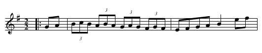 Rights of Man - staff notation
