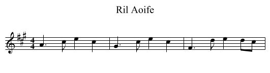 Ril Aoife - staff notation