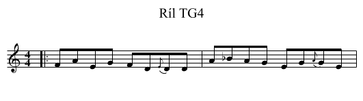 Ríl TG4 - staff notation