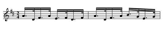 Riley's Jig [1] - staff notation