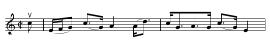 RINETTAN'S DAUGHTER -- Strathspey - staff notation
