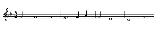 Ringeltanz - staff notation