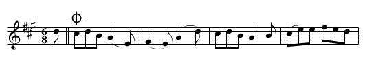 Rinnce mór, An - staff notation