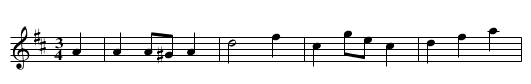Riondina - staff notation