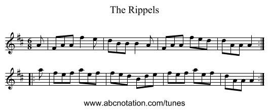 Rippels, The - staff notation
