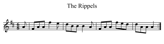 Rippels, The - staff notation