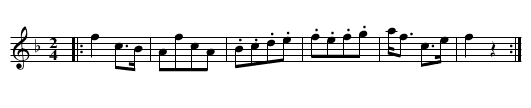 RISING OF THE LARK - staff notation