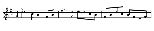 Rising Sun [1], The - staff notation
