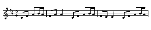 Rita Baker's Polka - staff notation