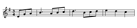 Ritter und Magd - staff notation