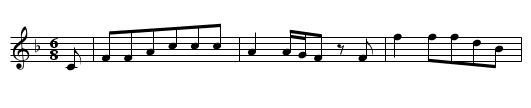 Ritter und Magd - staff notation
