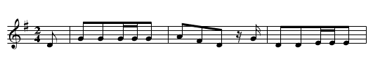 Ritter und Magd - staff notation