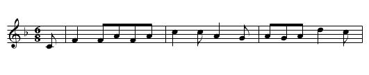 Ritter und Magd - staff notation
