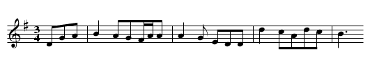 Ritter und Magd - staff notation