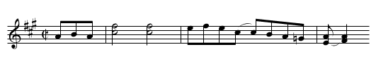 River Road [1] - staff notation