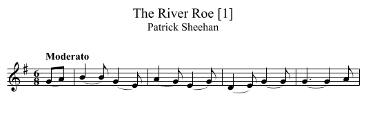 River Roe [1], The - staff notation
