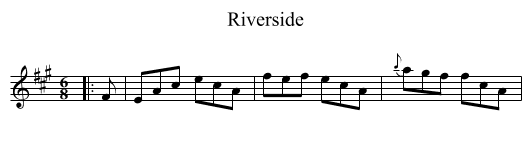 Riverside - staff notation