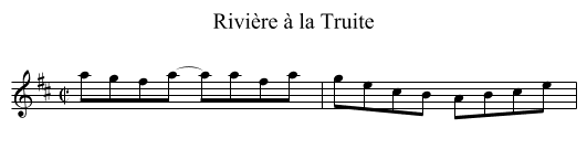 Rivière à la Truite - staff notation