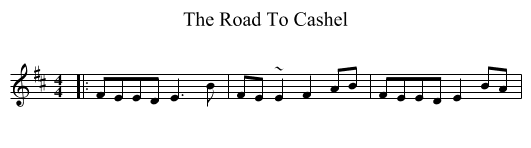 Road To Cashel, The  - staff notation
