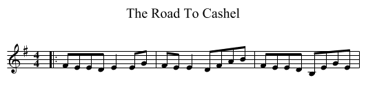 Road To Cashel, The  - staff notation