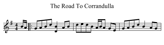 Road To Corrandulla, The  - staff notation