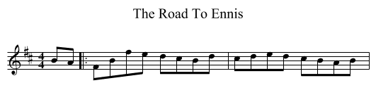 Road To Ennis, The  - staff notation