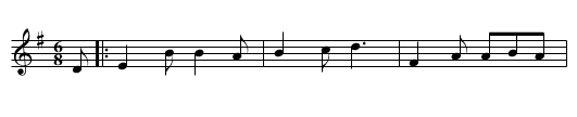 Road to Lisdoonvarna - staff notation