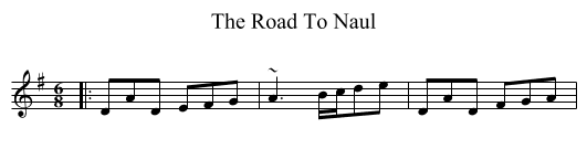 Road To Naul, The  - staff notation