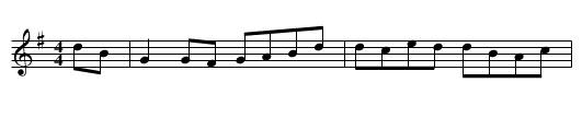 Road to Newbridge, The  - staff notation