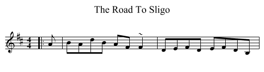 Road To Sligo, The  - staff notation