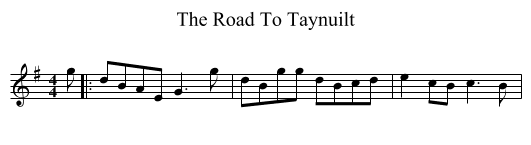 Road To Taynuilt, The  - staff notation