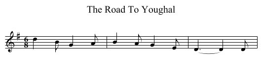 Road To Youghal, The  - staff notation