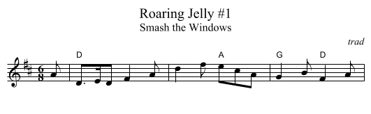 Roaring Jelly #1 - staff notation