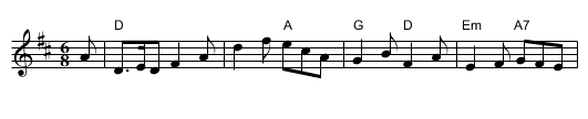 Roaring Jelly - staff notation