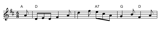 Roaring Jelly - staff notation