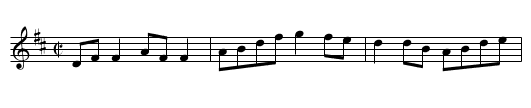Roaring Mary - staff notation