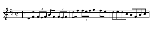 Roaring Mary - staff notation